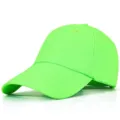 Breathable quick-dry sports baseball cap for large heads in vibrant neon green color - Standard Size M(56-60) / 8cm Brim / Fluorescent Green