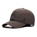 Breathable dark brown quick-dry baseball cap for men and women with large head sizes - Small Size S(52-55) / Brim Length 7cm / Coffee