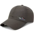 Dunkelgraue schnell trocknende atmungsaktive Mesh-Baseballkappe für Outdoor-Sportarten. - Verstellbar / Netz-Stil Armeegrün
