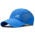 Quick-dry breathable sports baseball cap in vibrant blue finish with white sport logo - 56-60cm (Adjustable) / SPORT Series (Plastic Buckle) / Royal Blue