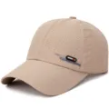 Khaki schnelltrocknende Baseballkappe mit lasergeschnittenen Löchern - Verstellbar / Netz-Stil Dunkelbeige