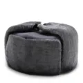 Grijze verdikte ushanka wintermuts van imitatiebont met oorflappen voor winddichte warmte - Eén Maat (58cm Omtrek) / Grijze Stof Grijs Bont