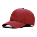 Adjustable red quick-dry baseball cap for outdoor sun protection and large head sizes - Small Size S(52-55) / Brim Length 7cm / Burgundy