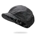 Zwart-wit patroon gebreide newsboy pet met zachte rand voor de herfst en winter - Eén maat (56-59cm) / Kleur 3