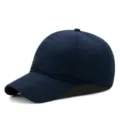 Cappellino da baseball uomo blu navy ad asciugatura rapida e traspirante per l'estate - Taglia Normale-Regolabile (56-59cm) / Stile Semplice ad Asciugatura Rapida Totale / Blu navy