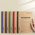 B5 Kraft paper notebook 100 pages for students writing, note-taking and sketches - Glue Bound Notebook / 200 Pages / Natural Kraft (B5 Size)