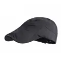 Breathable black perforated mesh flat cap for men, summer quick-dry sun protection hat - Adult Size (55-59cm) / Style 2 / Black
