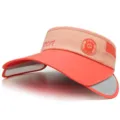 Visera deportiva melocotón con ala ancha retráctil y detalle del logotipo Sport - Ajustable / Estilo 1 / Naranja