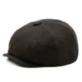 Klassische dunkelbraune Fischgräten-Schiebermütze für Kinder im Retro-Stil Design - Fit 48-50cm Head Circumference / Dunkelkaffee