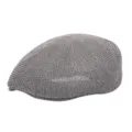 Berretto grigio in maglia traspirante per uomo, elegante protezione solare estiva moda - 56-58cm (Regolabile) / Grigio
