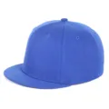 Klassieke blauwe baseballpet met platte klep, korte klep en een stevig hardtop-ontwerp - Eén Maat Verstelbaar(55-60cm) / Saffierblauw