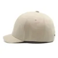 Berretto da baseball beige a tesa corta per teste grandi, stile estivo traspirante - Taglia Unica (55-59cm) / Tessuto Completo / Cachi