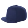 Klassieke marineblauwe baseballpet met platte klep en een stevig gestructureerde kroon - Marineblauw