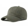 Berretto da baseball vintage in cotone lavato verde oliva con ricamo 'THE SPORT' - 56-60cm / Stile THE SPORT / Verde militare