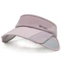 Visera deportiva color malva con ala ancha retráctil para protección UV. - Ajustable / Estilo 2 / Rosa