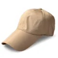 Breathable khaki mesh baseball cap with extra long brim for outdoor sun protection - Plus Size (60-64cm) / 9cm Brim / Khaki