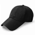 Black breathable large size baseball cap with laser-cut mesh for outdoor sun protection - Plus Size (60-64cm) / 9cm Brim / Black