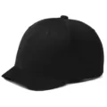 Klassieke zwarte baseballpet met korte rand en harde bovenkant voor heren modieus design - 54-60cm(Verstelbaar) / Volledig Stof Stijl (BQ426) / Zwart