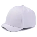 Lichtgrijze lavendel honkbalpet met harde bovenkant en korte klep van twillstof - 54-60cm(Verstelbaar) / Volledig Stof Stijl (BQ426) / Grijs