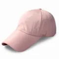 Lightweight pink breathable perforated baseball cap with long sunshade brim for outdoors - Standard (56-59cm) / 9cm Brim / Pink