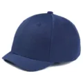 Marineblauwe honkbalpet met korte klep voor heren, stijlvolle trendy hiphop-stijl. - 54-60cm(Verstelbaar) / Volledig Stof Stijl (BQ426) / Marineblauw