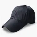 Breathable mesh baseball cap in navy blue for sun protection and outdoor activities - Plus Size (60-64cm) / 9cm Brim / Dark Gray