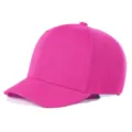 Elegante cappellino da baseball magenta a tesa corta per ampie circonferenze - Taglia Unica (55-59cm) / Tessuto Completo / Rosso rosa