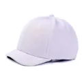 Cappellino da baseball minimalista viola chiaro a tesa corta per protezione solare - Taglia Grande (60-65cm) / Tessuto Completo / Grigio chiaro