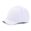 Berretto da baseball traspirante a tesa corta per teste grandi in cotone lavanda chiaro - Taglia Unica (55-59cm) / Tessuto Completo / Bianco