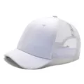 Cappello da baseball a rete bianca a tesa corta con design traspirante da esterno - Taglia Unica (55-59cm) / Stile in Maglia Traspirante / Grigio chiaro