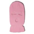 Passamontagna rosa lavorato a maglia a tre fori maschera da sci per il calore invernale e vento - Taglia unica / Rosa