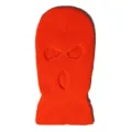 Passamontagna in maglia arancione vibrante a tre fori per calore e protezione. - Taglia unica / arancio-rosso