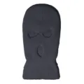 Passamontagna nero in maglia a 3 fori per calore invernale e protezione viso ciclismo. - Taglia unica / Grigio scuro