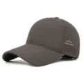 Schnelltrocknende atmungsaktive Mesh-Baseballkappe in Dunkelgrau für Outdoor-Sport - Kaffeebraun / XL (59-62cm)
