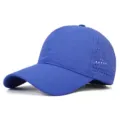 Leichte atmungsaktive blaue Sport-Baseballkappe mit lasergeschnittenen Mesh-Einsätzen - Königsblau / XL (59-62cm)