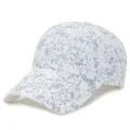 Cappellino da baseball bianco con stampa astratta grigia per sport estivi e sole - Taglia Unica (56-60cm) / Modello 5 / Bianco