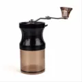 Portable manual pill grinder in black and brown finish for tablets and vitamins - Black