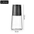 Tragbare manuelle Gewürzmühle mit 130ml Fassungsvermögen, 13cm Höhe und 6cm Durchmesser - 130ml / Schwarz