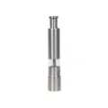 Handheld manual stainless steel push-button pepper and salt mill spice grinder tool - Single Pack