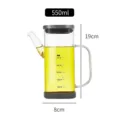 Γυάλινο μπουκάλι διανομέα λαδιού 550ml από βοριοπυριτικό γυαλί με κλίμακες μέτρησης - 550ml