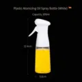 Kitchen white plastic atomizing oil sprayer bottle 200ml leak-proof for cooking BBQ - 200ml Plastic Style / White