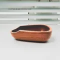 Taza dosificadora de granos de café de madera de sapeli para pesaje de precisión - Sapeli