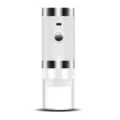 Portable electric coffee grinder in white finish with USB-C rechargeable battery - White