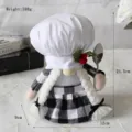 Christmas gnome chef plush doll with white hat and plaid dress for holiday kitchen decor - Female Style / White Chef Festival Doll