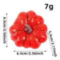 Small artificial red foam pumpkin prop for Halloween and Thanksgiving decoration, 6.5cm size - S3-37 Red Style