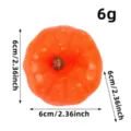Decorative small 6cm orange artificial foam pumpkin prop for Halloween and Thanksgiving - S3-38 Orange Style