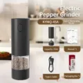 Macinapepe elettrico nero opaco con ricarica Type-C e capacità da 70ml - Unità Singola (KYMQ-45A) / Capacità 95ML / Nero Opaco (Plastica ABS)