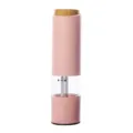 Macinapepe elettrico ecologico in paglia di grano rosa ideale per la cucina moderna - Rosa
