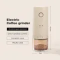 Portable electric coffee grinder with USB charging and adjustable ceramic core mill - 995 External Adjustment / Milk Tea