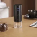 Portable black electric coffee grinder with adjustable settings and USB charging - 995 External Adjustment / Black